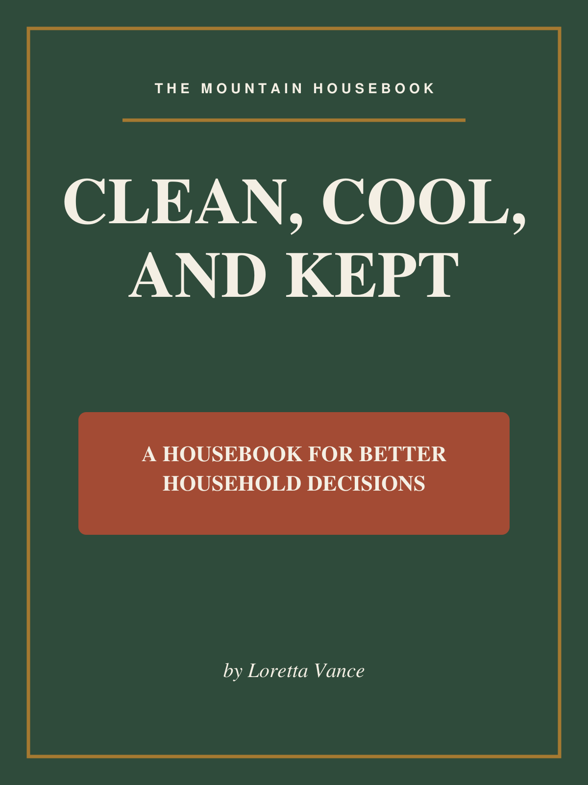 Cover of Clean, Cool, and Kept